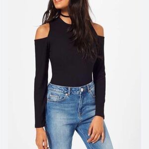 DIVIDED by H&M Black Off-the-Shoulder Blouse